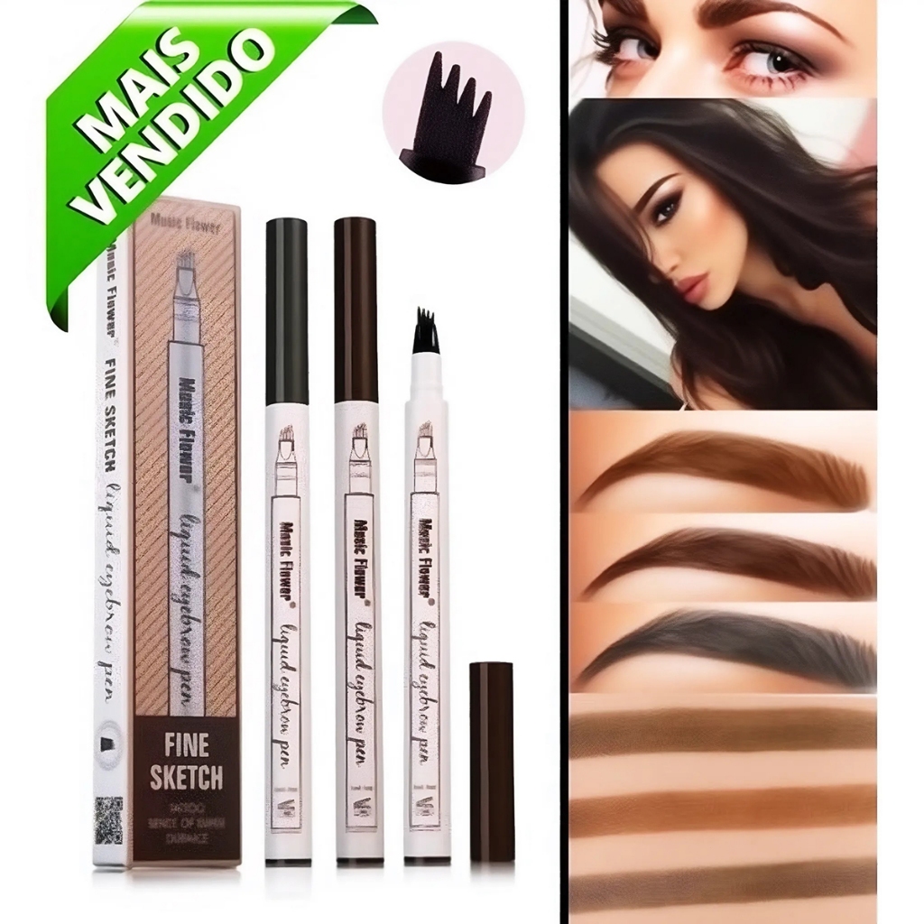 Kit2 KIT3 KIT4 Caneta Lapis Henna Efeito Microblading Sobrancelha