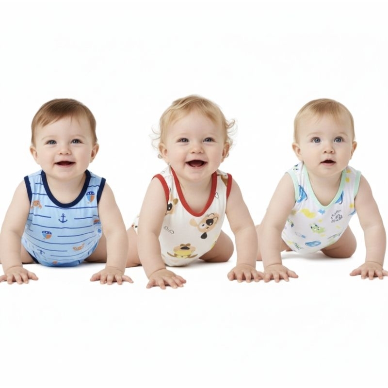 Kit 3 Camisetas Regata ou 3 calças infantil Menino – 100% Algodão | Estampas Divertidas e Confortáveis em Oferta na Shopee