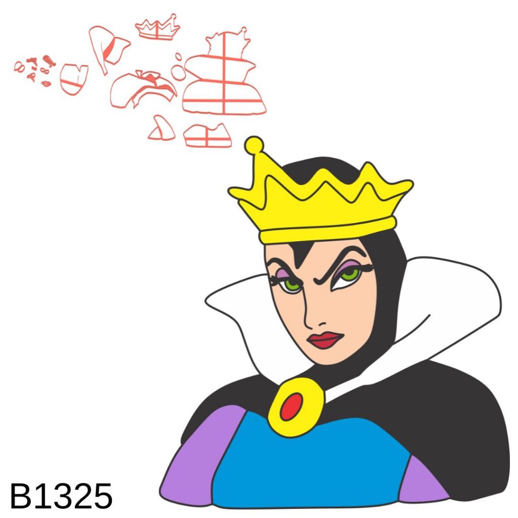 Cortador Modular Busto Rainha Má Madrasta Branca de Neve 10CM B1325