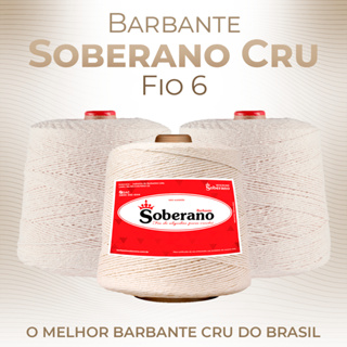 Barbante Soberano Cru 1Kg - Fios N°: 2,3,4,6,8 e 10  - Macio, Sem resíduo, Não Desbota, Crochê, Tricô e Artesanato em Oferta na Shopee