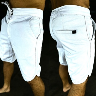 Bermuda Sarja Casual Masculina BRANCA Diferenciada em Oferta na Shopee