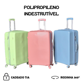 Mala de Viagem 40kg GG Extra Grande - Polipropileno Inquebrável Ultra Resistente em Oferta na Shopee