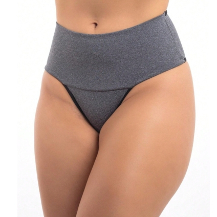 Kit 5 Unidades de Calcinha Seca Barriga Cós Alto Compressão Abdominal Segura Barriga Tanga Fitness