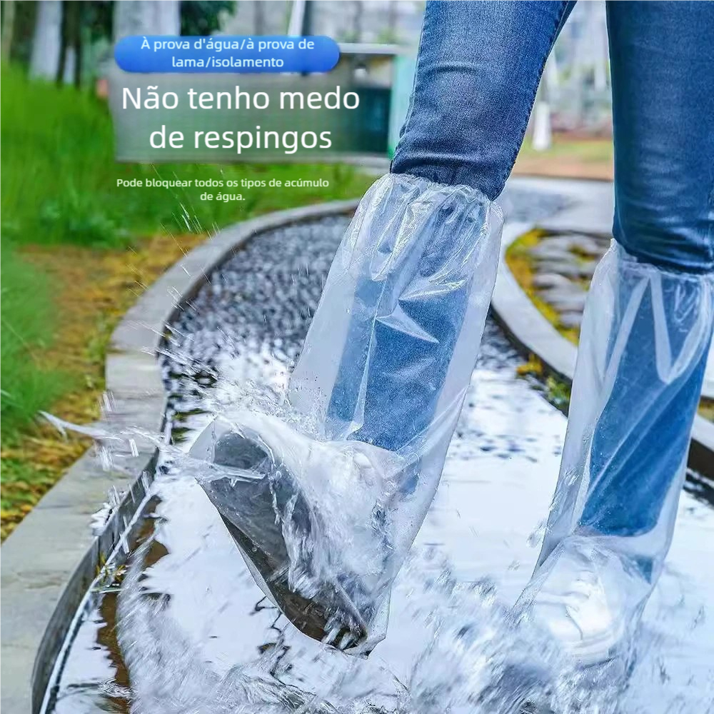 10-30pcs Capa Chuva Sapato Descartável Adulto Pé Tênis Impermeável Moto Protetor Calçado
