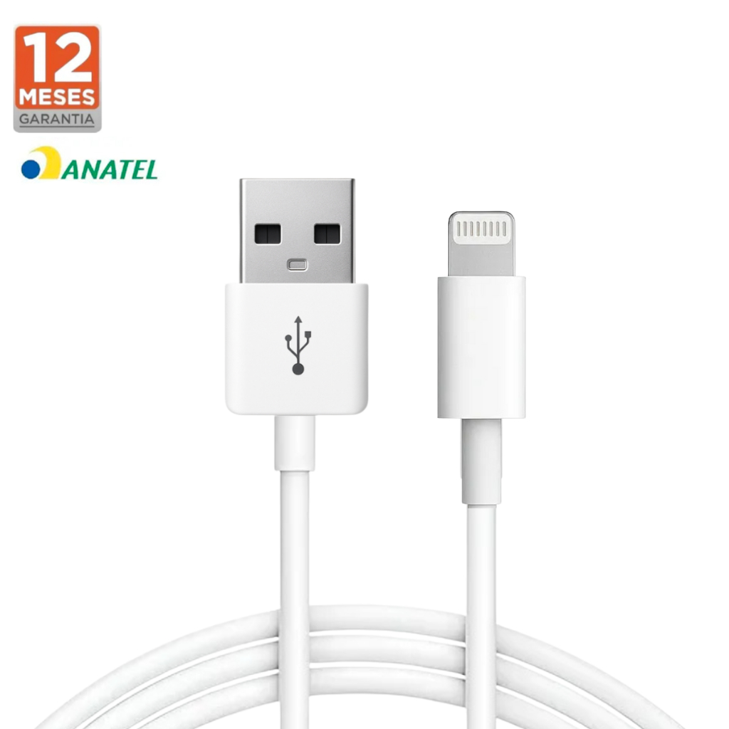 ( Original ) Cabo De Carregamento Rápido Original para Iphone USB Para 14/13/12/11 Pro Max/X/XR/XS/ em Oferta na Shopee