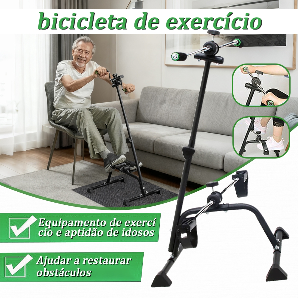 Mini Bicicleta Fitness Para Treino de Pernas e Braços Equipamentos de ginástica para casa