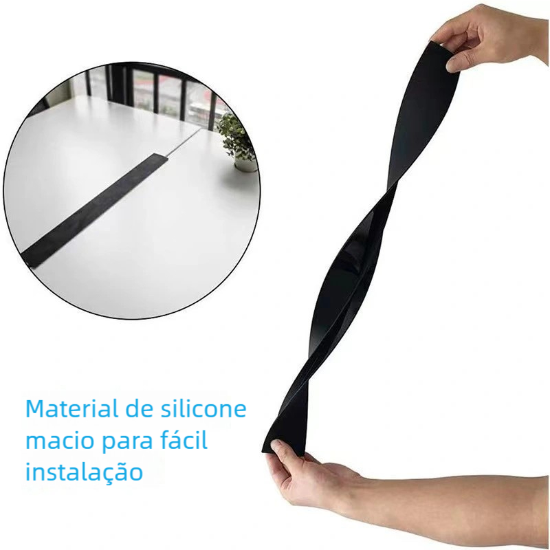 Tampa de Silicone T-Forma para Balcão Fogão - Enchimento de Fendas! Cozinha anti-manchas, impermeável e durável