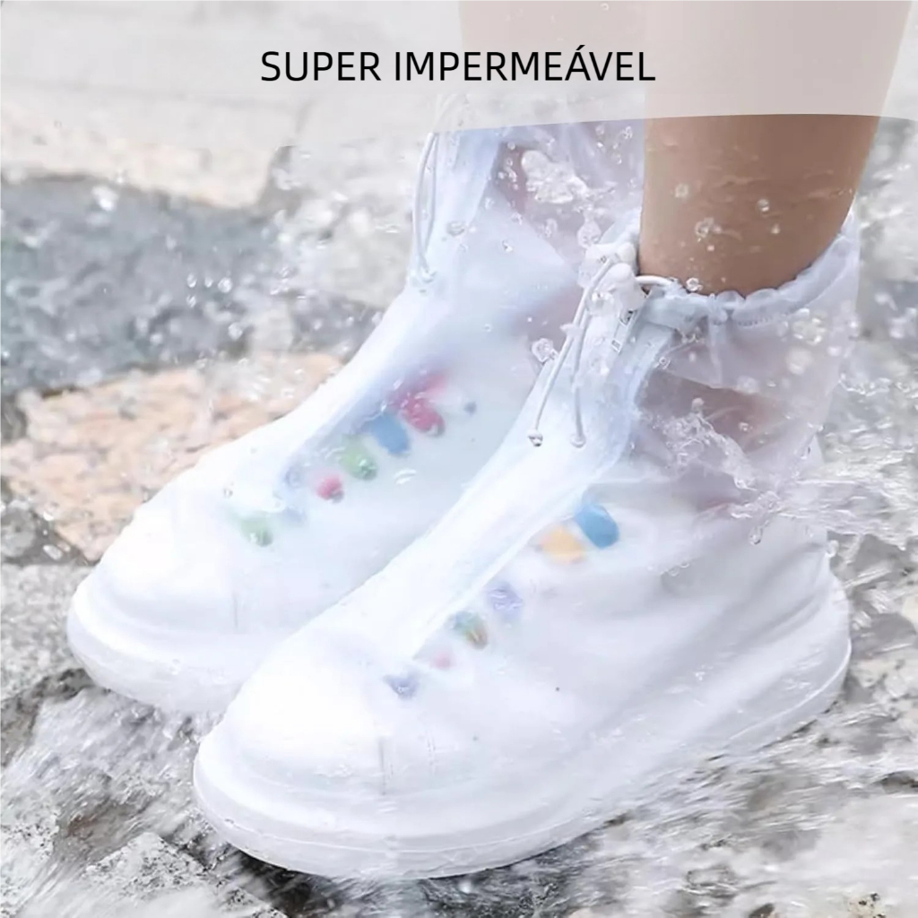 Silicone Protetor de Sapato - Impermeável Unissex Antiderrapante | Uso Diversificado