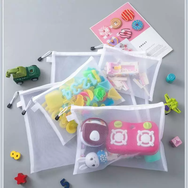 Sacola Organizadora A4/A5/A6 Kit 3/5/10 Para Peças Lego Quebra-Cabeça Papéis e Maquiagem - Armazene Tudo