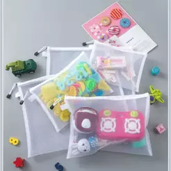 Sacola Organizadora A4/A5/A6 Kit 3/5/10 Para Peças Lego Quebra-Cabeça Papéis e Maquiagem - Armazene Tudo