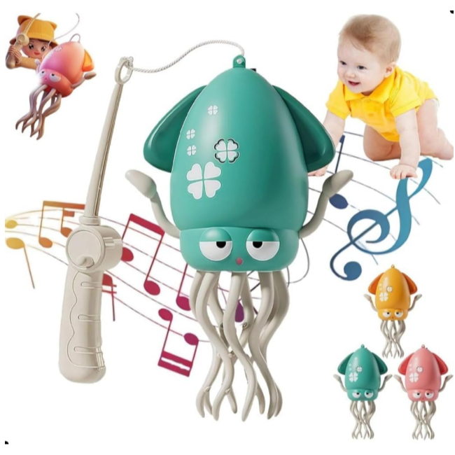 Polvo dançante, brinquedo musical, brinquedo infantil, presente de Ano Novo