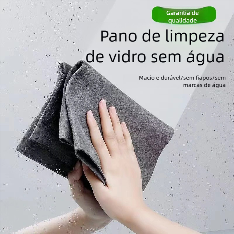 Fibra Mágica Espessada Pano Limpeza - Reutilizável Sem Marca d'Água 🪟 em Oferta na Shopee