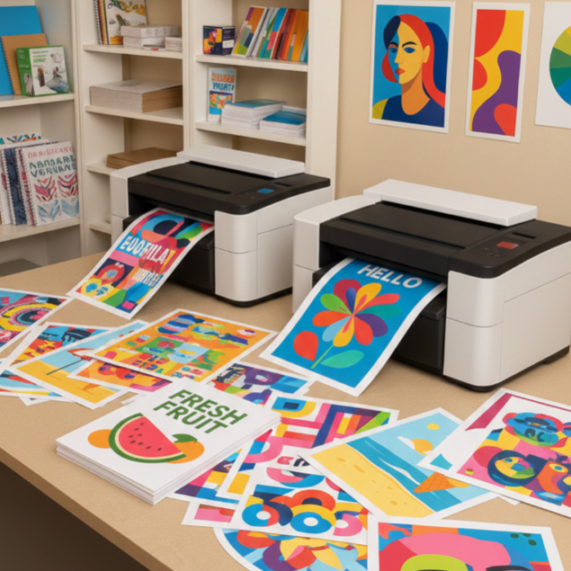 Impressão A4 personalizada | Envie seu arquivo | Colorida ou P&B | Papel 90g ou 180g maquiagem feira