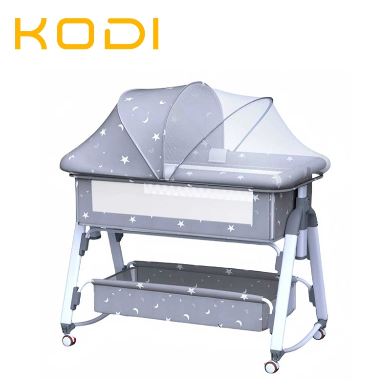 Berço Portátil Moises Co-bed Com Balanço Mosquiteiro e Cesto Cinza -P18 em Oferta na Shopee