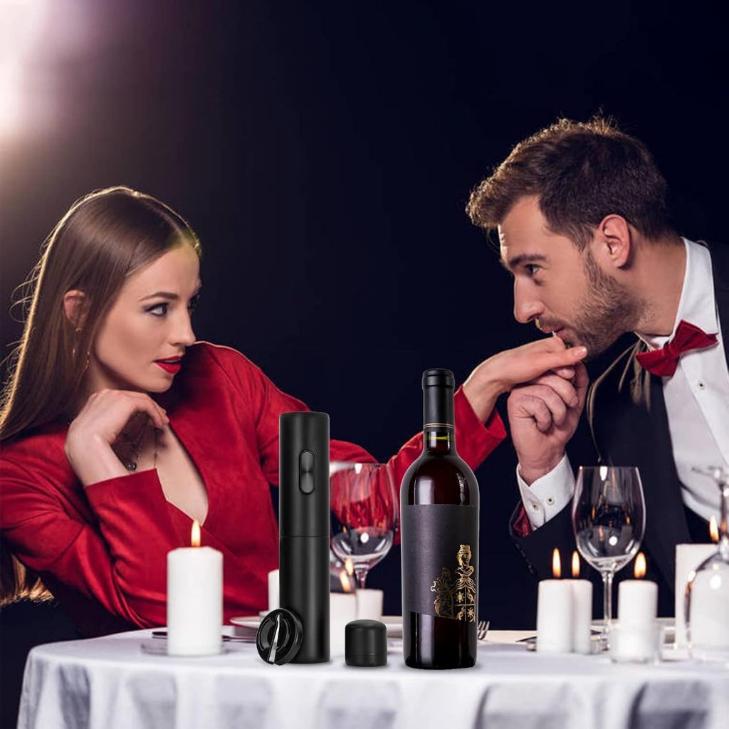Abridor Elétrico de Vinho - Saca Rolha Automático a Pilha! Presente ideal para casa, prático e sem esforço