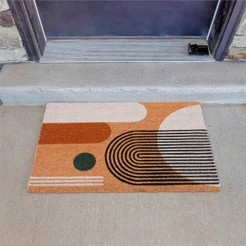 Tapete Capacho de Porta Fibra de Coco Grande Antiderrapante Entrada | 75x50cm |