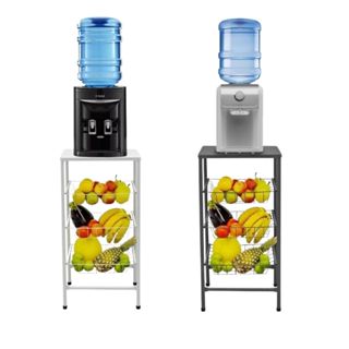 Fruteira de Chão Aço Resistente Não Requer Montagem Suporta Galão D'água e Micro-ondas Cozinha Copa em Oferta na Shopee