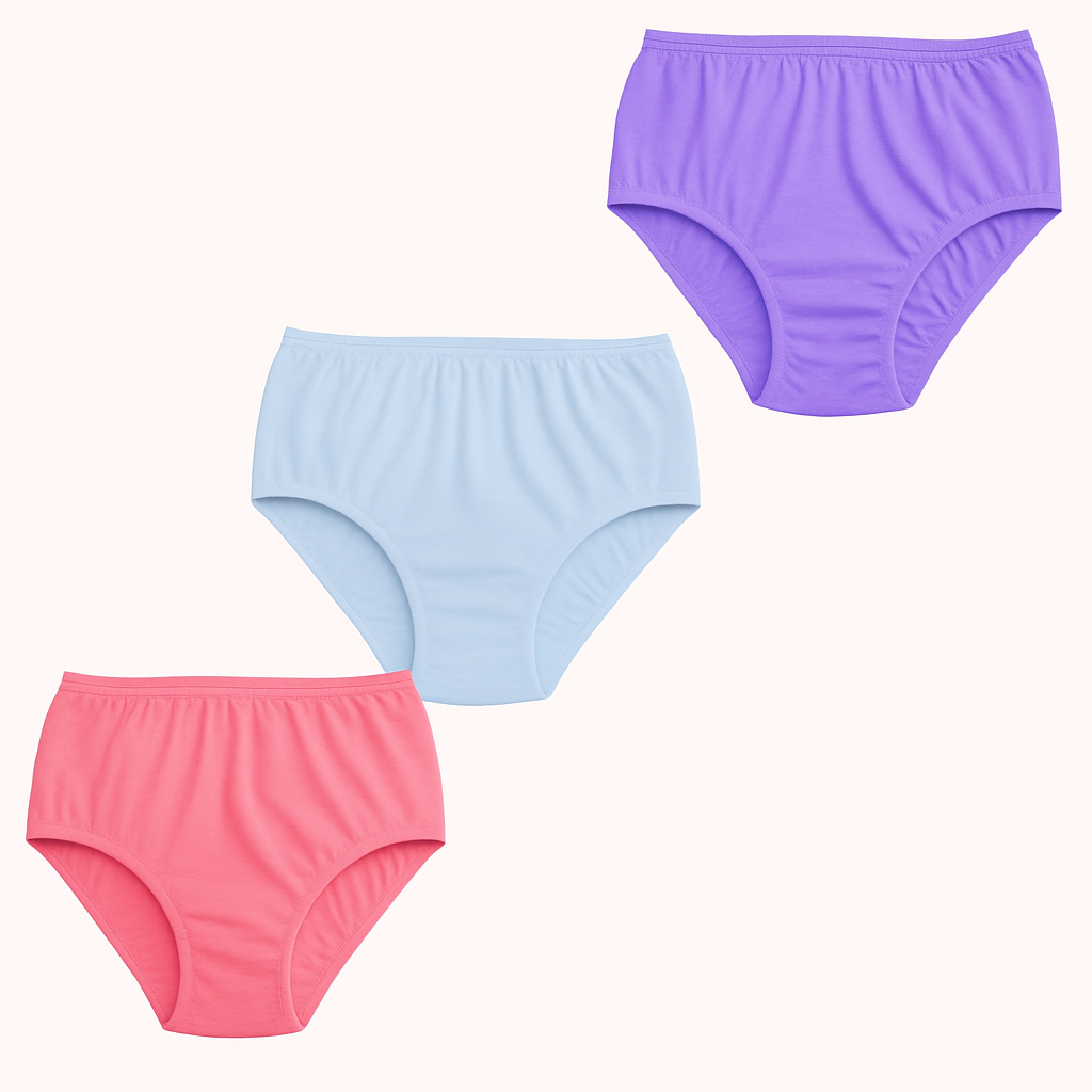 Kit 12 Calçolas Femininas Cotton Algodão| Calcinha feminina | Conforto Diário | Tamanhos P ao GG | Cores Sortidas