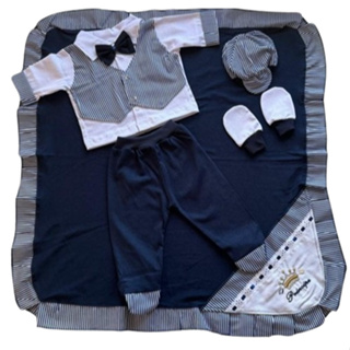 Saída de Maternidade Menino Luxo 6 Peças Para Bebê Recém, Malha Hipoalergênico 100% Algodão. em Oferta na Shopee