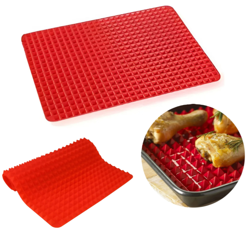 Tapete Culinário Silicone para Forno Antiaderente e Antigordura Pirâmide Wincy