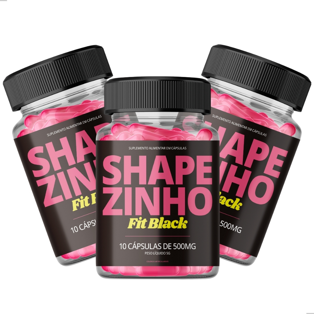 3 Shapezinho Original Suplemento Vitamínico Desafio 30 Dias Kit Vitamínico 3 Potes Energia Bem-estar