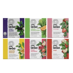 Kit Chá Leão Frutas e Flores - Combo com 6 Sabores (10 sachês cada)