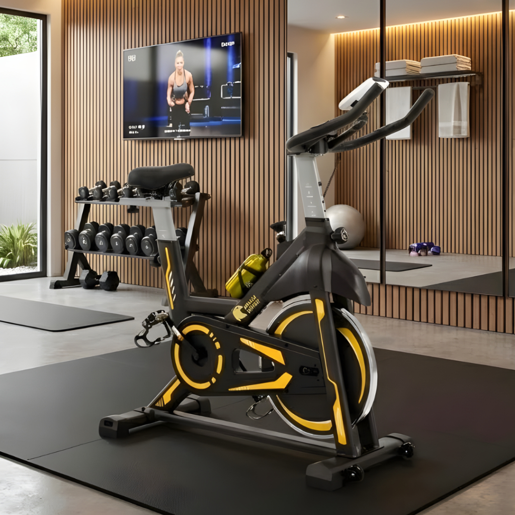 Bicicleta para Queimar Gordura Bike Ergometrica Spinning Academia Fitness Profissional 150kg