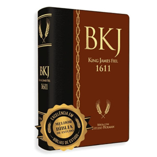 Bíblia BKJ Fiel 1611 - Estudo Holman Original - Capa Duotone em Oferta na Shopee