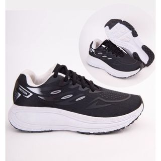 Tênis Esportivo Freedom Feminino Confortável Leve Preto e Branco