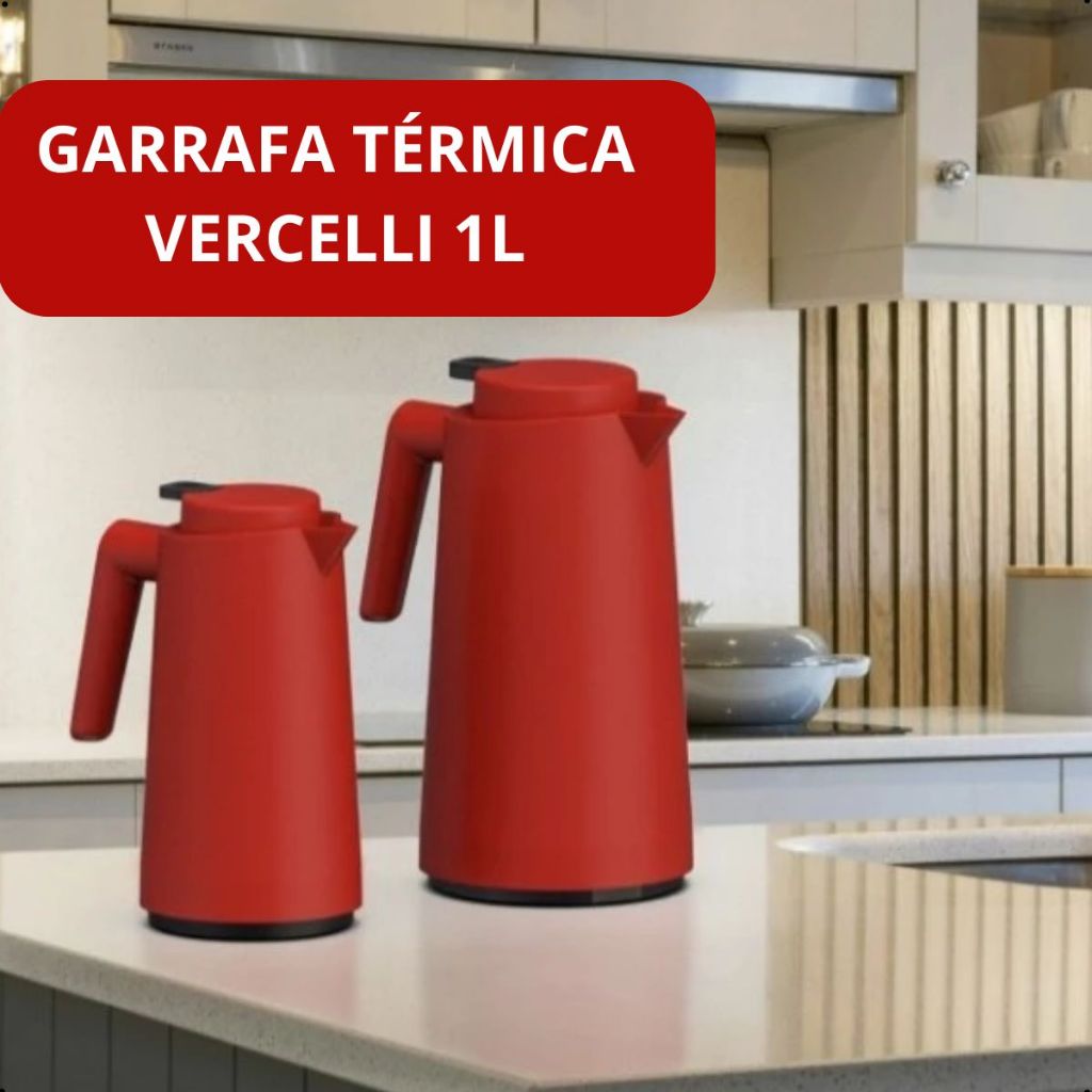 Garrafa Térmica Vercelli 1Litro  Unitermi Para Chá Café Leite