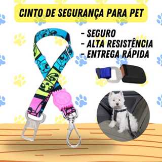 Cinto Segurança Para Cachorro Pet Ajustavel Cinto Luxo Estampado em Oferta na Shopee