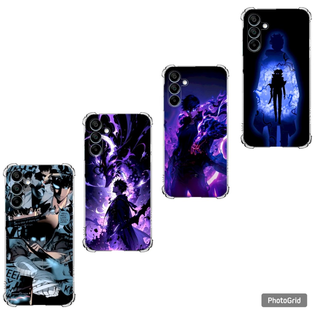 Capa Capinha Samsung A05, A05S, A06, A15, A16, A36, A56 Case TPU, Anime Solo Leveling Samsung Aura