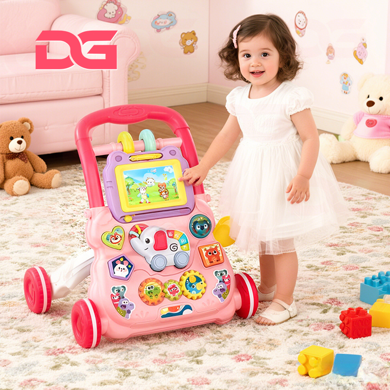 Andador Infantil Empurrador Infantil Educativo Musical Empurrador Quadro Magico Educativo Bebê P20
