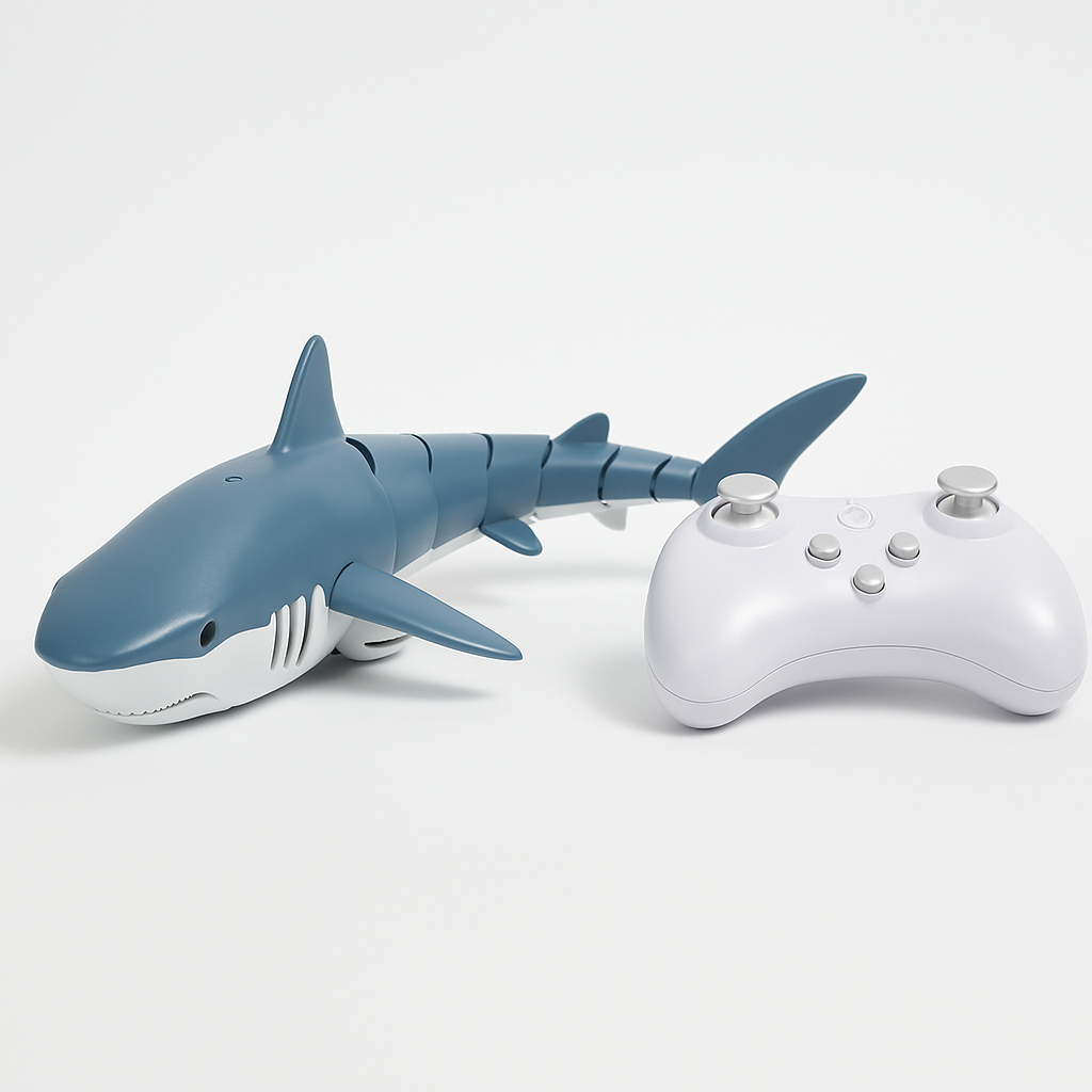Tubarão Shark Robô Recarregável Brinquedo Controle Remoto