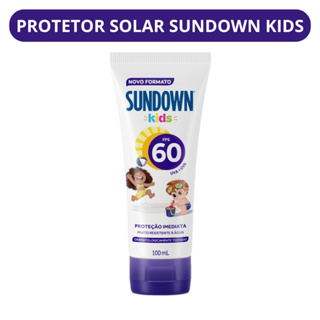 Protetor Solar Sundown Kids Praia e Piscina FPS60 - 100ml em Oferta na Shopee