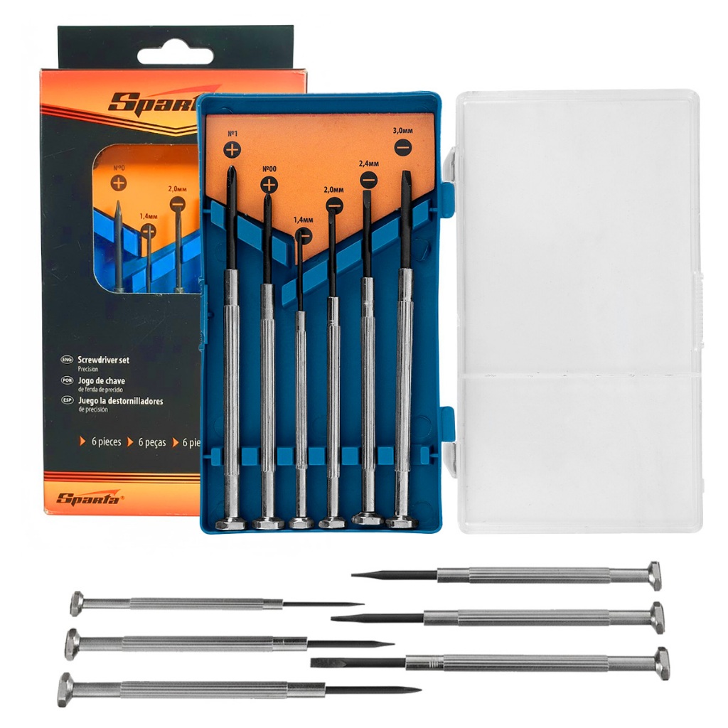 Kit Jogo 6 Pçs Mini Chaves Precisão P/ Reparos Eletrônicos Celular Notebook Óculos em Oferta na Shopee