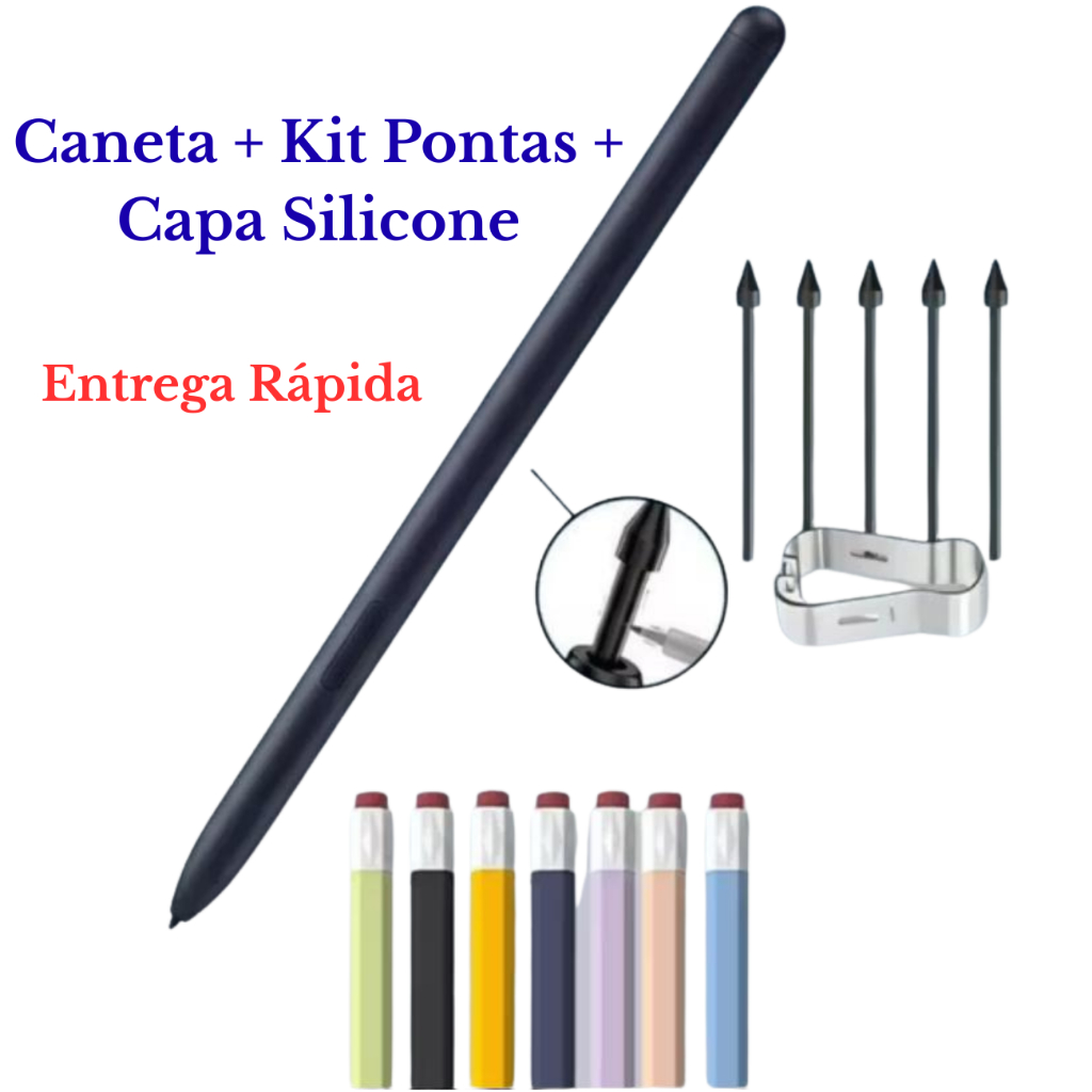 Caneta Stylus Galaxy Tab S Pen S6 Lite S7 S7 Plus S7FE S8 S8 Plus S8 Ultra Com Palm Rejection. em Oferta na Shopee