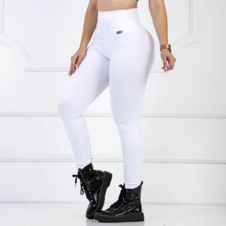Calça branca Modeladora Feminina Legging Empina Bumbum Várias Cores Academia dia a dia em Oferta na Shopee