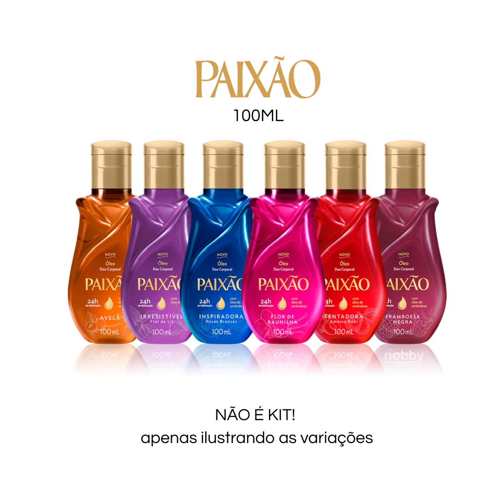 Óleo Corporal Paixão – Brilho Natural e Aroma Envolvente - 100ml