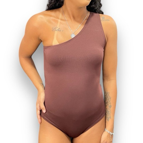 Body Bori Feminino Mula Manca Feminino Um Ombro Só Moda Suplex