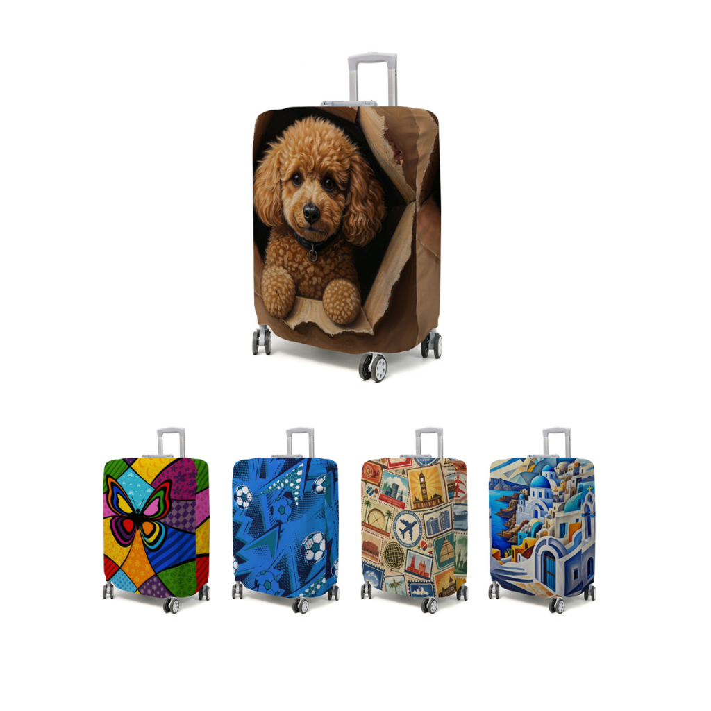 Capa de Mala Para Viagem Sublimada Diversos Modelos Tamanho P