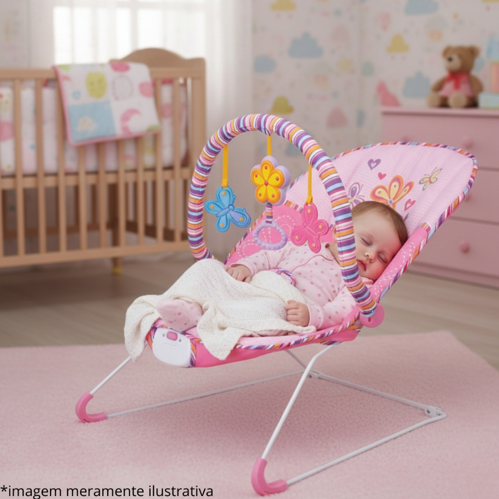 Cadeira Cadeirinha de Balanço Descanso do Bebê com Música e Cinto Ajustável em Oferta na Shopee