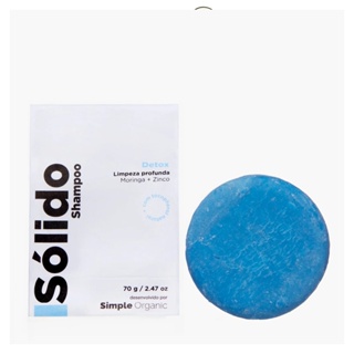 Shampoo Sólido Em Barra Detox Simple Organic em Oferta na Shopee
