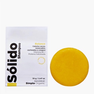 Shampoo Sólido Em Barra Balance Simple Organic em Oferta na Shopee
