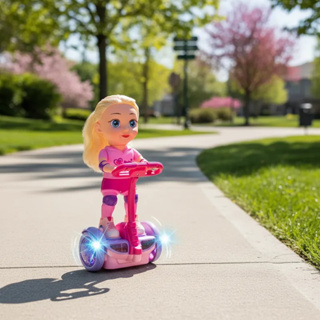 Boneca Menina Giratória Andadora Musica Overboard Luzes e Sons Electrônica em Oferta na Shopee