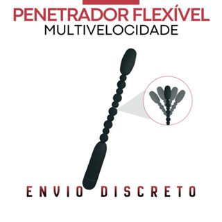Vibrador Ponto G Penetrador Anal Multivelocidade Flexível Masturbador Bolinhas Escalonadas em Oferta na Shopee