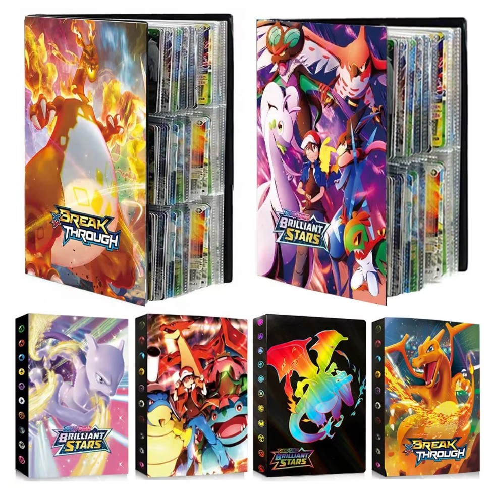 Álbum Oficial Pokémon Porta Cartas TCG - Para ate 432 Cards - Com Variedade de Capas