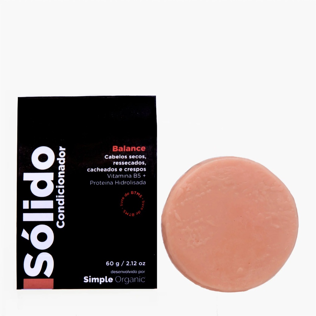 Condicionador Em Barra Balance Simple Organic em Oferta na Shopee