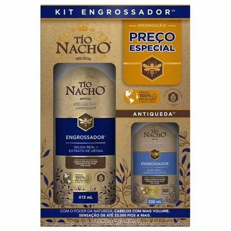 Tio Nacho Kit Engrossador SH 415ml + Cond 200ml em Oferta na Shopee