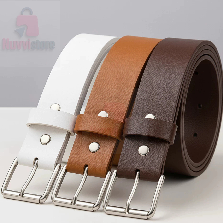 Kit 3 Cinto Feminino De Couro Montana Casual e Social Da Moda Blogueira Fivela Quadrada Prata em Oferta na Shopee